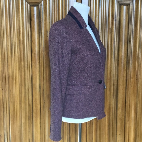 Veronica Beard Tate Upcollar Herringbone Dickey Blazer - Picture 9 of 15